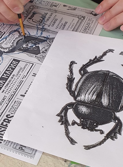 Мастер-класс «Рисунок на газете: открываем секреты гризайла»